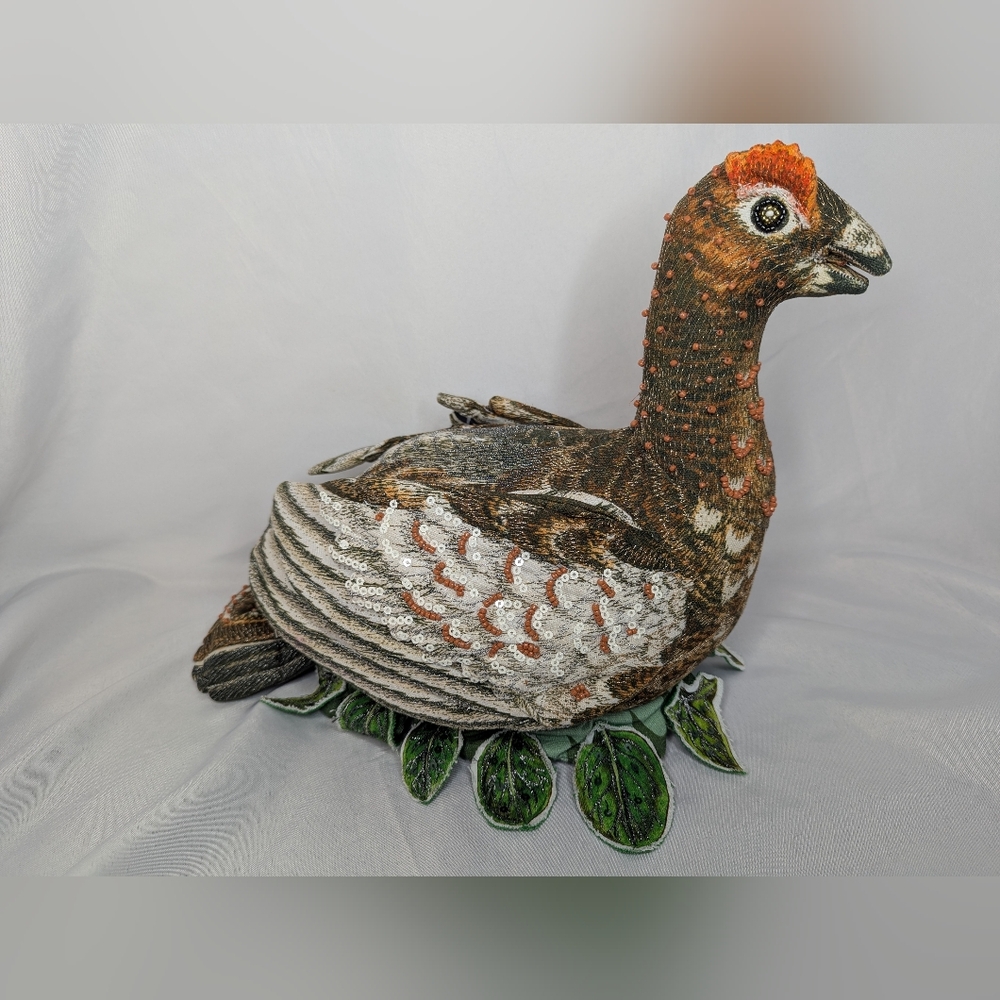NWT John Derian Decorative Grouse Pillow